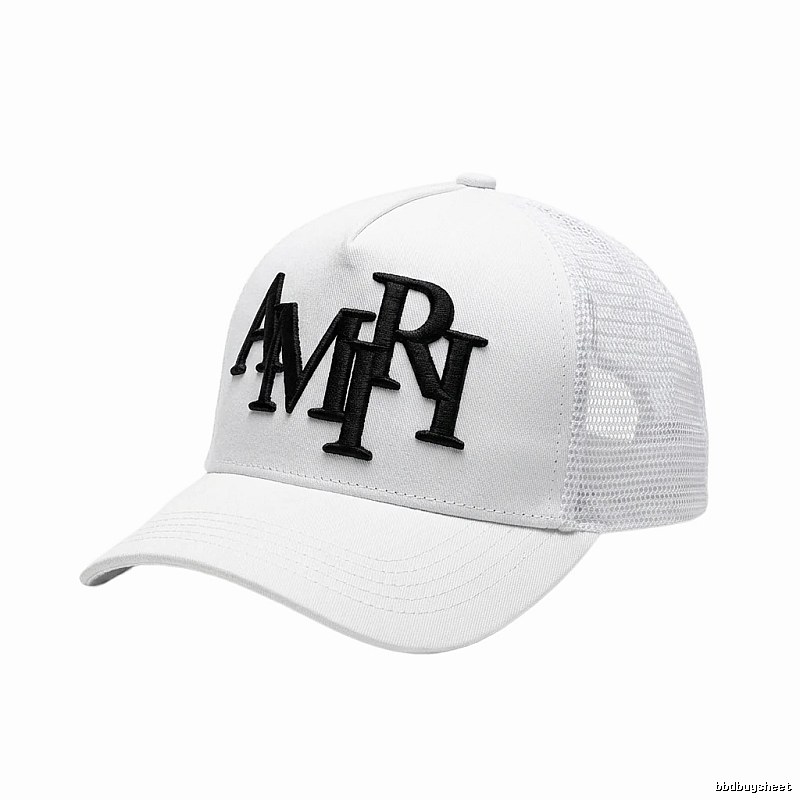 AMIRI Letter Style White Cap