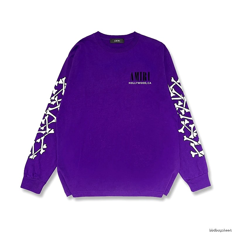 AMIRI purple sweatshirt with bone print