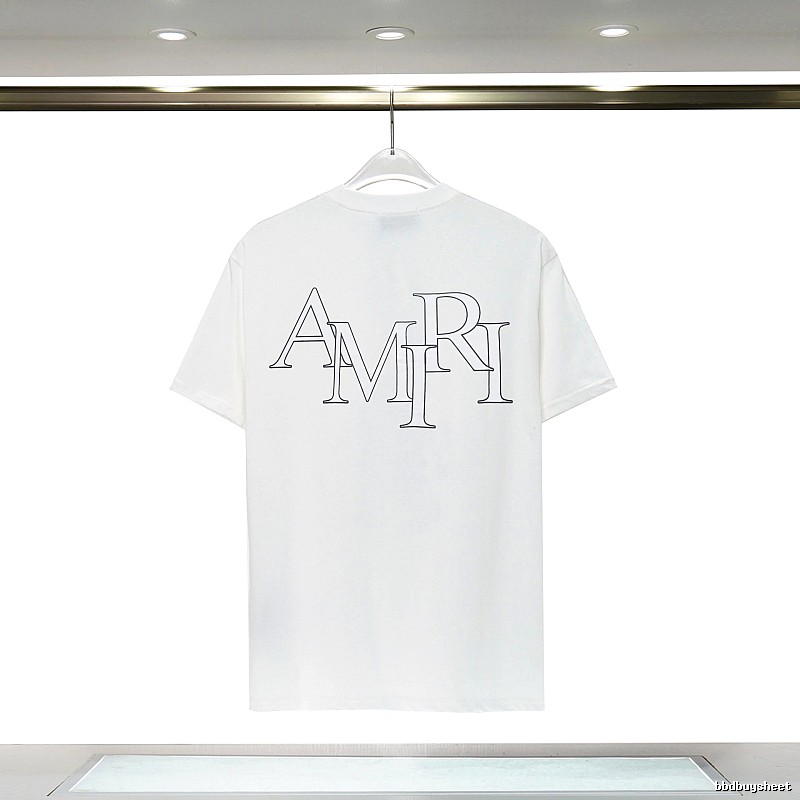 Amiri Relaxed Graphic T-shirt White Blue Amiri with Versatile Design
