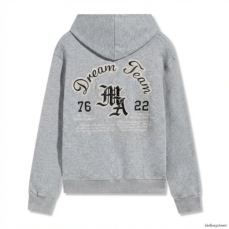AMIRI Retro Style Grey Hoodie