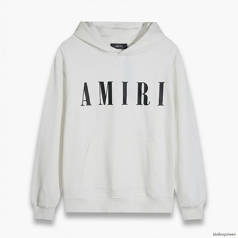 AMIRI simple style white hoodie