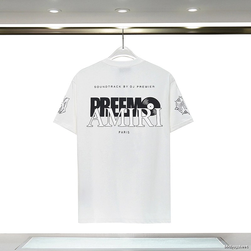 Amiri Sport Graphic T-shirt White Blue Amiri for Warm Weather