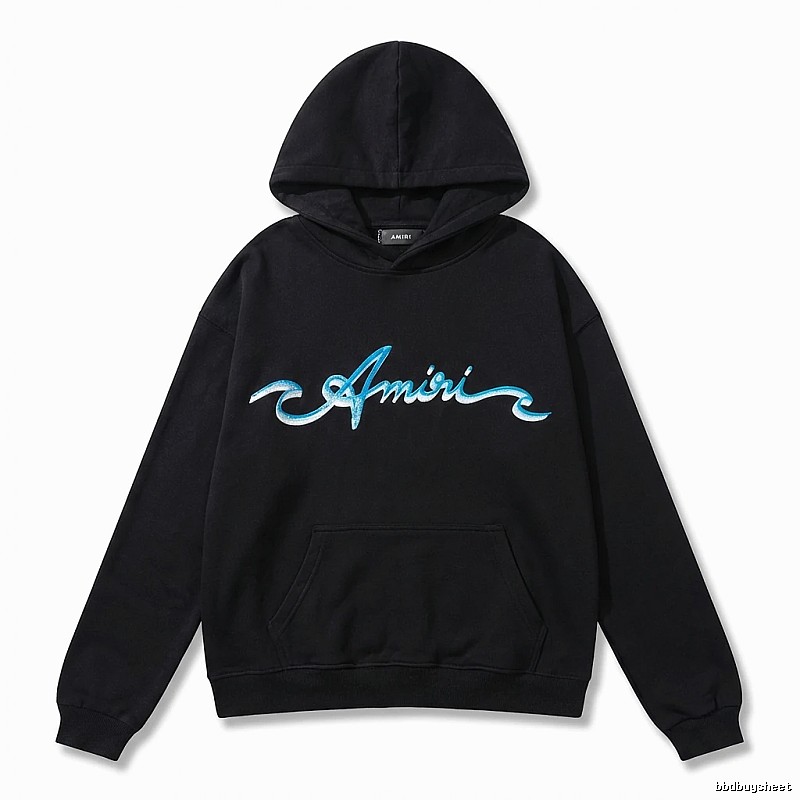 AMIRI Trendy Style Black Hoodie