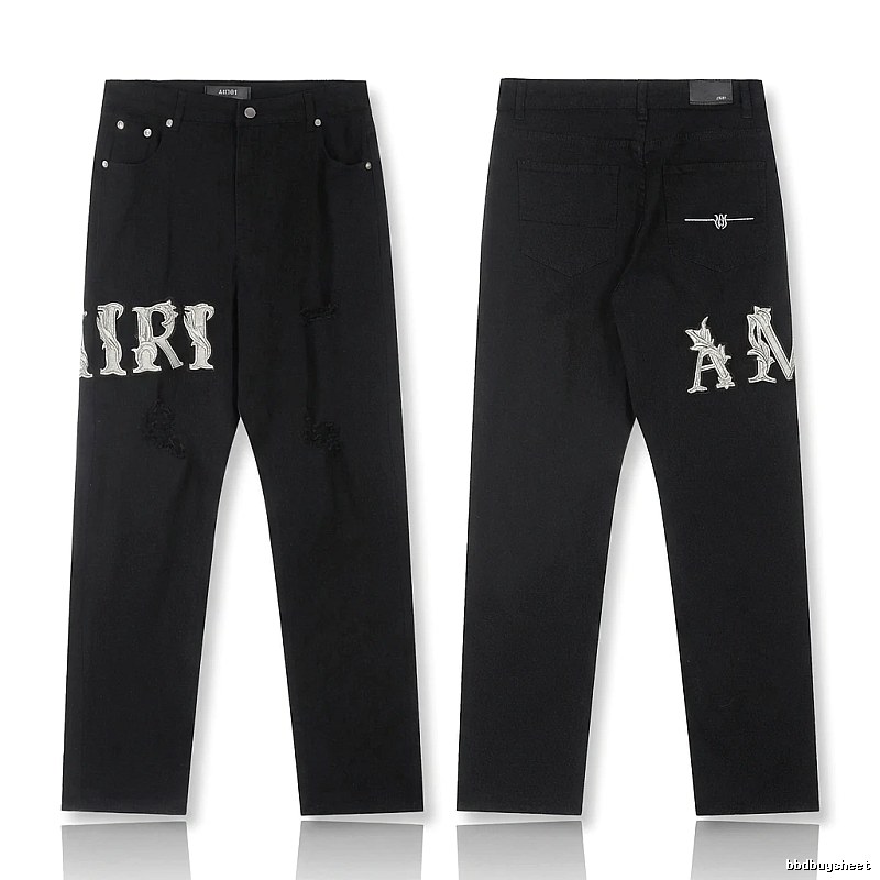 AMIRI vintage-style black jeans