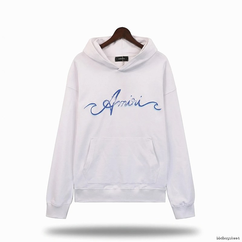 AMIRI white minimalist hoodie