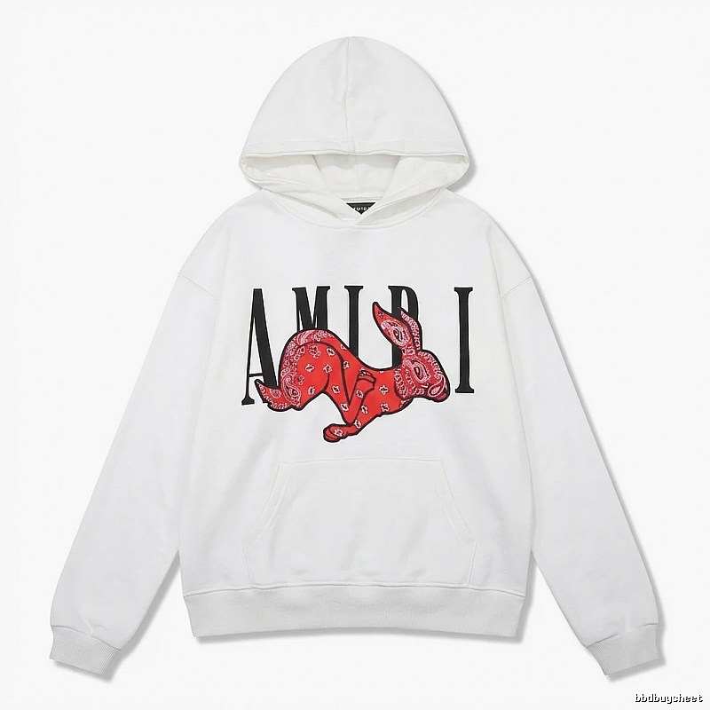AMIRI White Sweatshirt with Rabbit Print