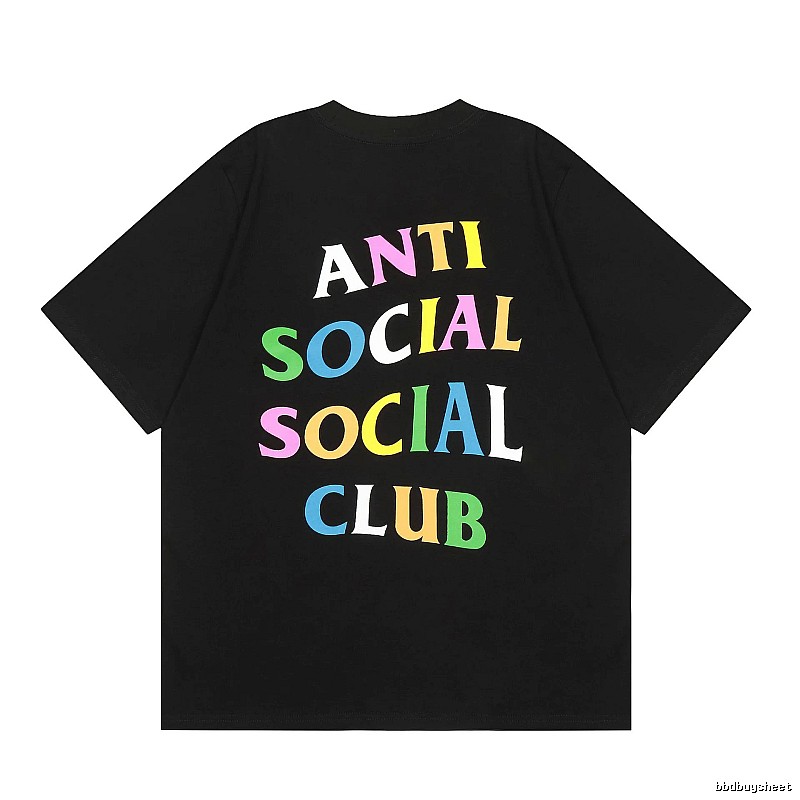 Anti Social Social Club Daily Logo T-shirt Black Orange Anti for City Outfits