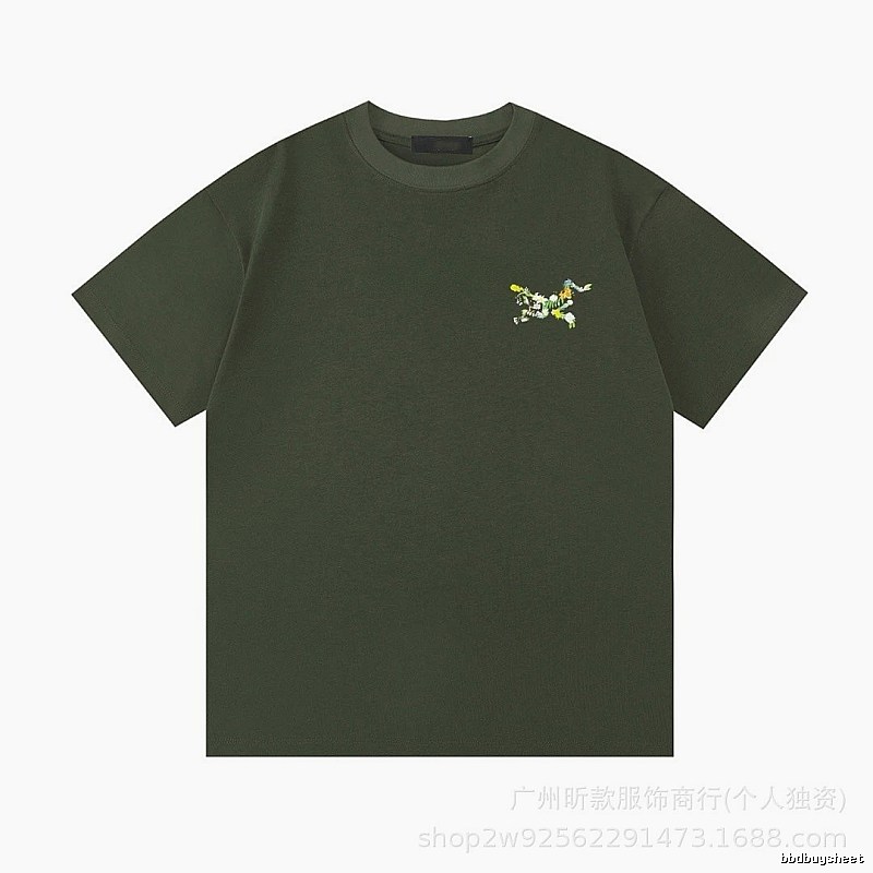 Arc'teryx Floral Logo Outdoor-style Army Green T-Shirt