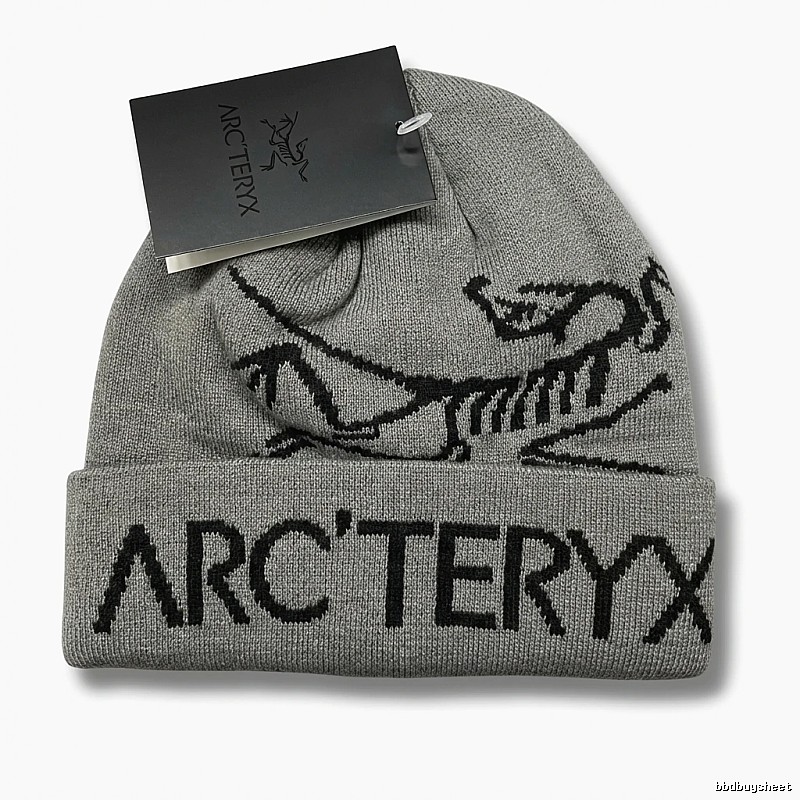 Arc'teryx minimalist style grey knitted hat