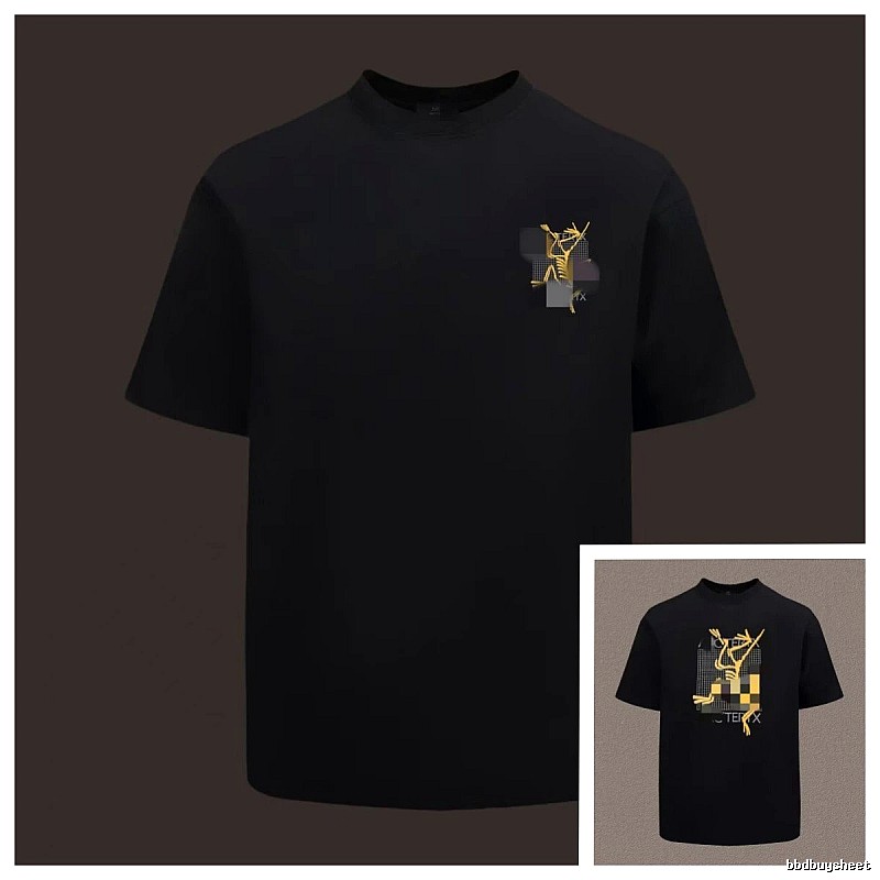 Arc'teryx Printed Functional Style Black Short Sleeve T-Shirt