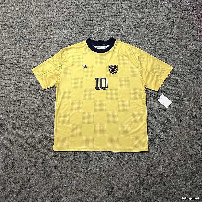 Argentina Classic Messi #10 soccer jersey Yellow Argentina Football for Daily Styling