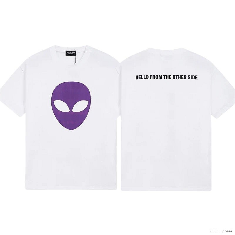 Balenciaga Alien Print Street Style White T-Shirt