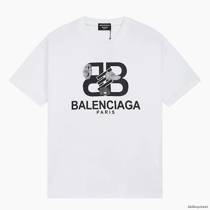 Balenciaga BB Series Simple White T-shirt