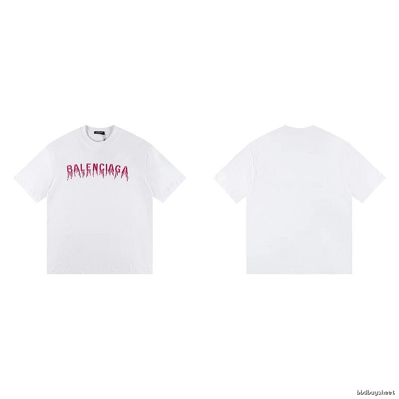 Balenciaga Blood Drop Collection Street Style White T-Shirt