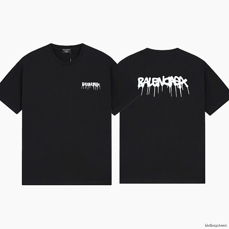 Balenciaga Graffiti Street Style Black T-Shirt