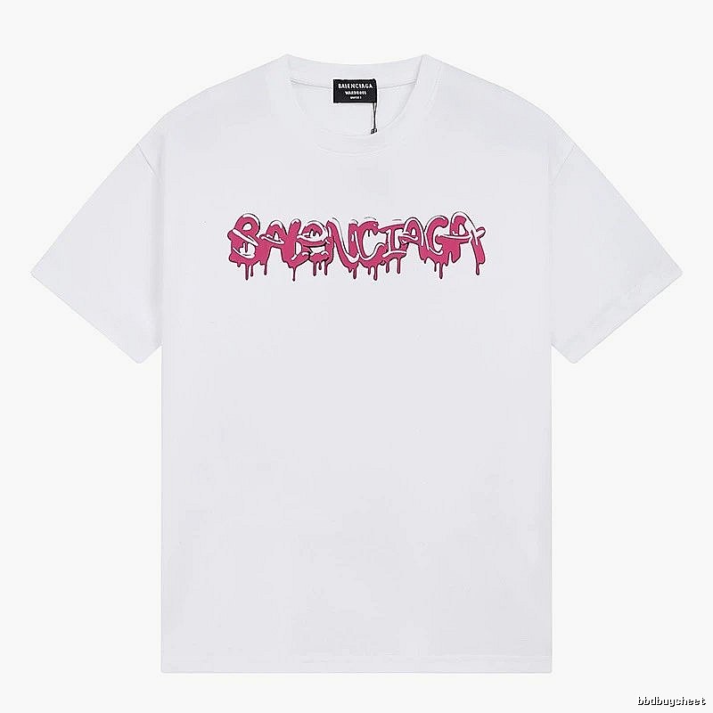 Balenciaga Graffiti Street Style White T-shirt
