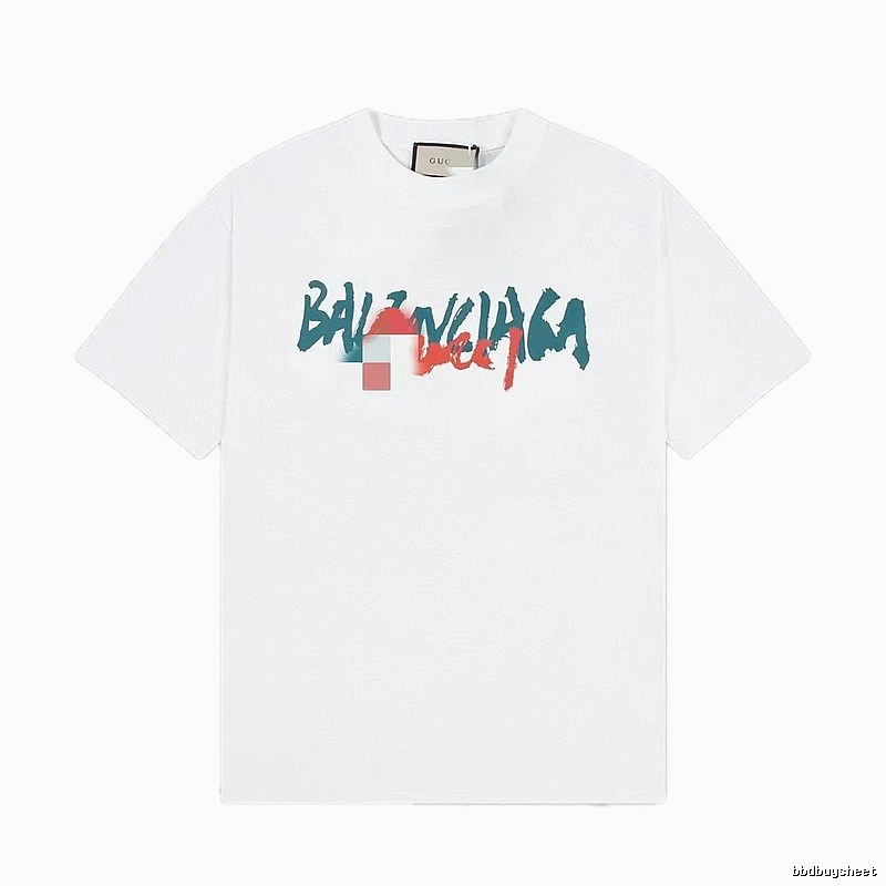 Balenciaga Graffiti Street Style White T-Shirt