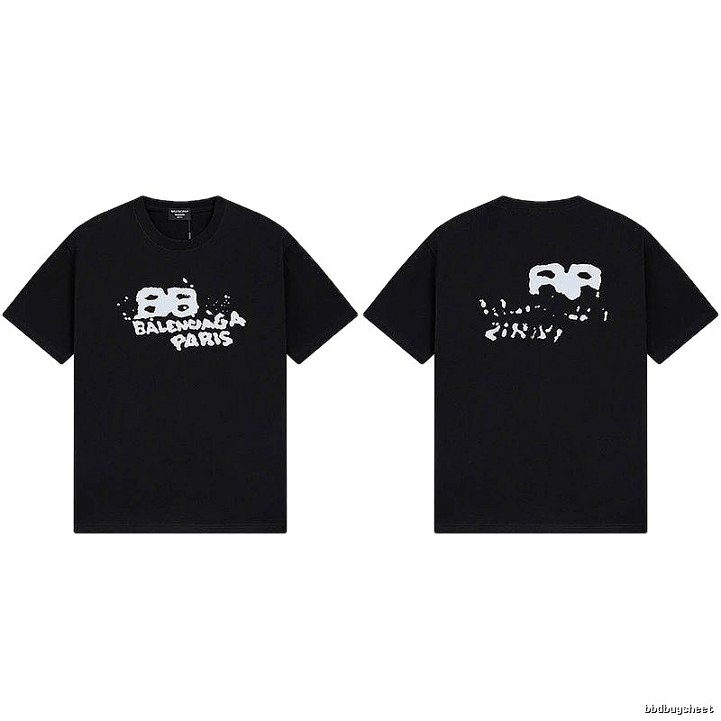 Balenciaga graffiti-style black T-shirt