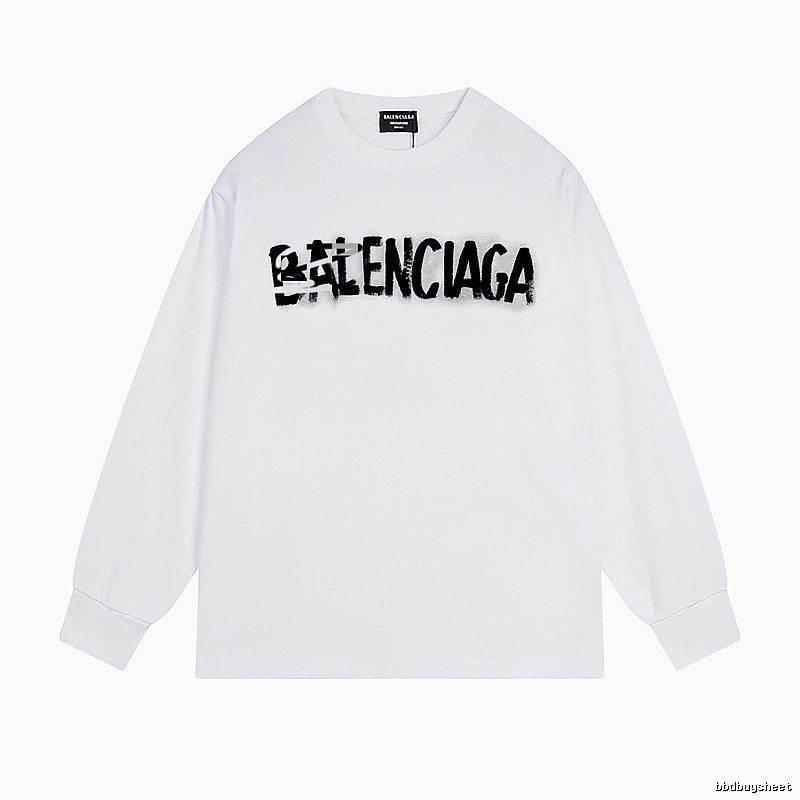 Balenciaga graffiti-style white T-shirt