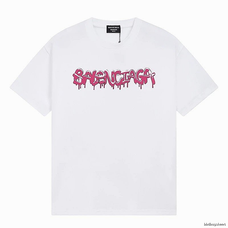 Balenciaga graffiti-style white T-shirt