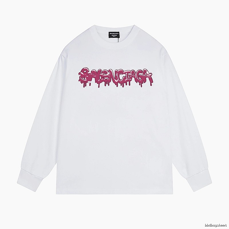 Balenciaga graffiti-style white T-shirt
