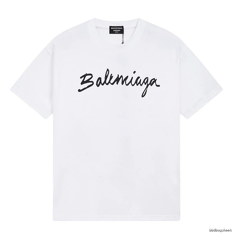 Balenciaga Handwritten Signature Casual White T-shirt