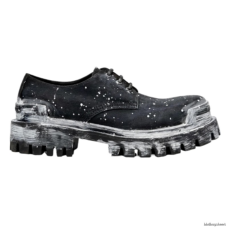 Balenciaga ink-splashing style thick-soled shoes