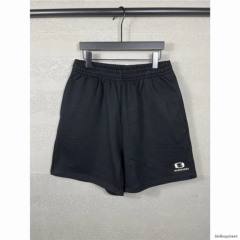 Balenciaga minimalist style black shorts