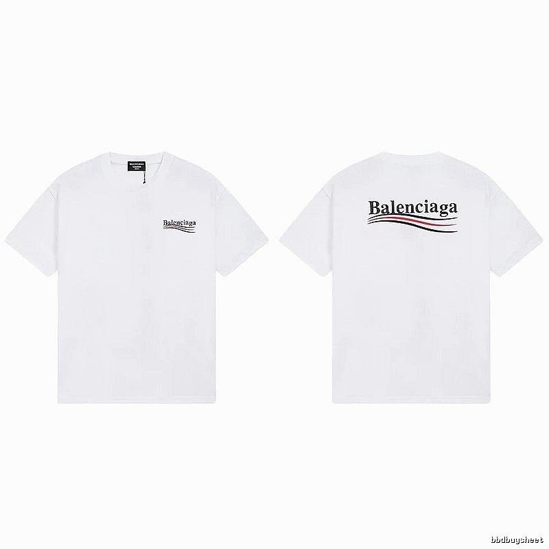 Balenciaga minimalist style white T-shirt