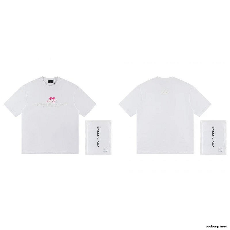 Balenciaga Printed Streetwear-style White T-Shirt