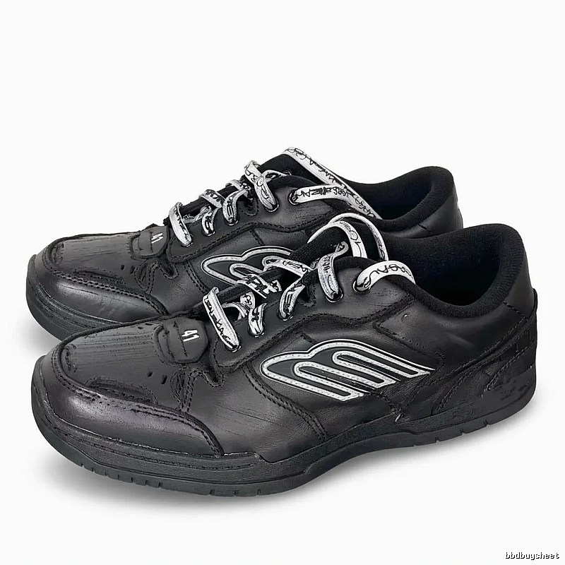 Balenciaga retro-style black shoes