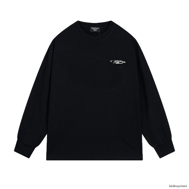 Balenciaga simple style black long-sleeved shirt