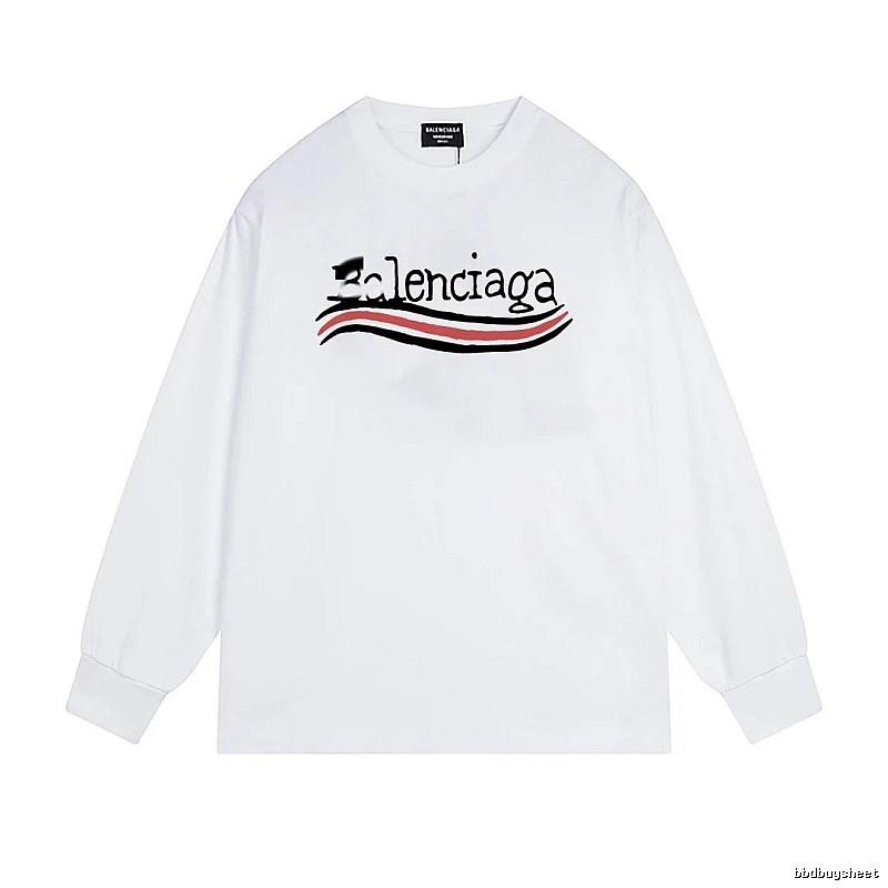 Balenciaga striped white long-sleeve