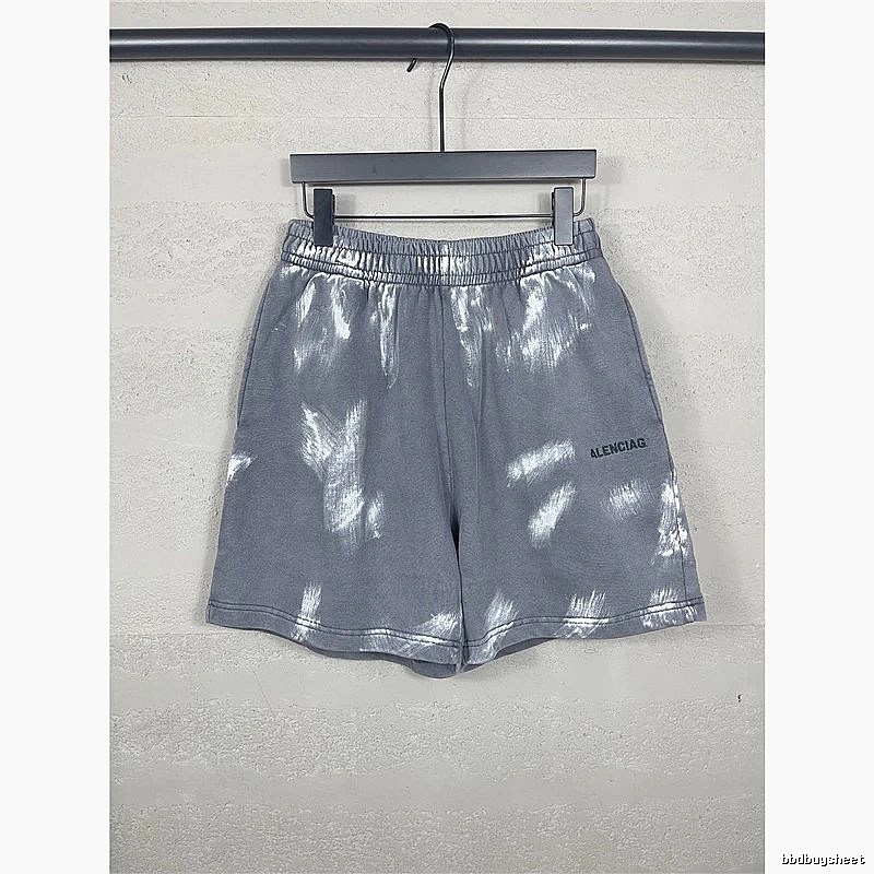 Balenciaga tie-dye style grey shorts