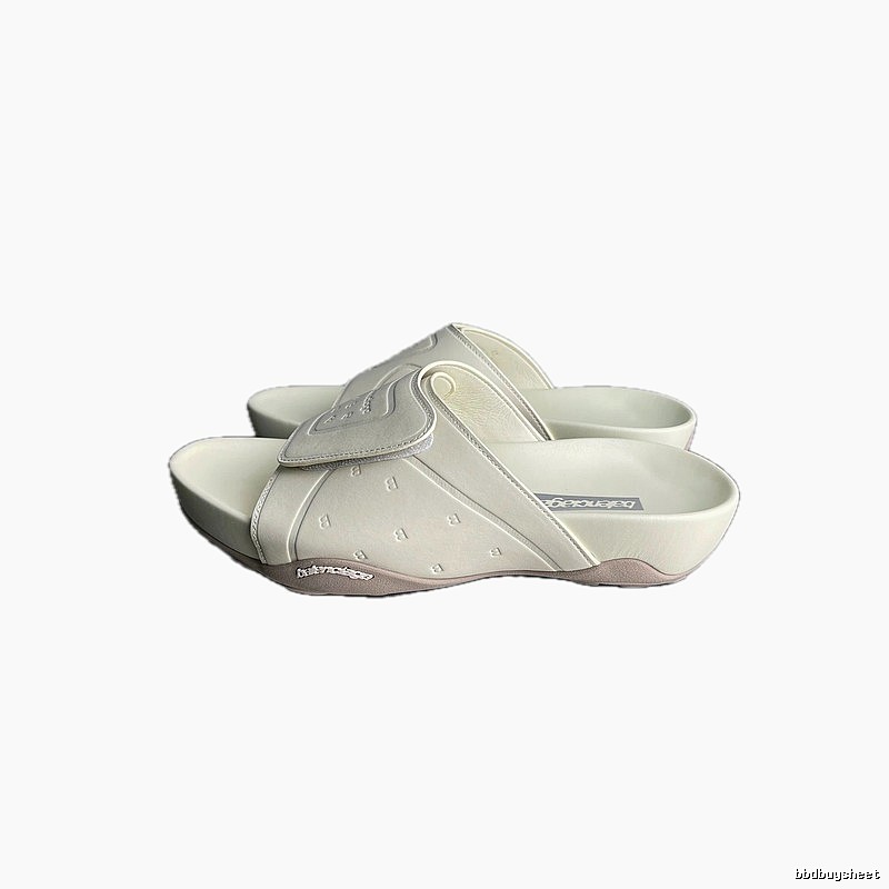 Balenciaga Trendy Style Off-white Platform Slippers