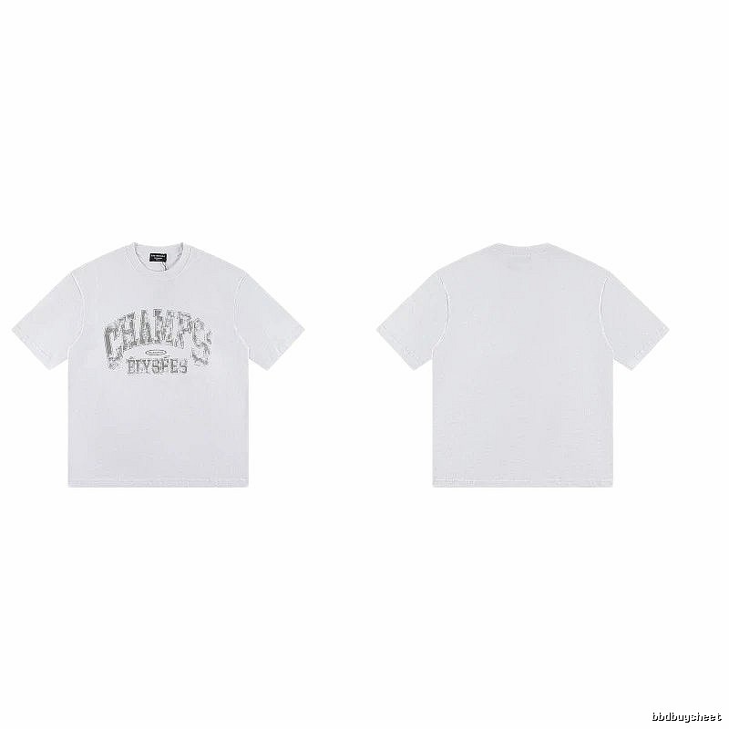 Balenciaga Vintage Distressed Lettering White T-Shirt