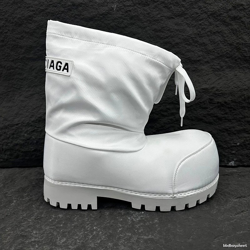Balenciaga White Padded Boot with White Padded Boot Detail