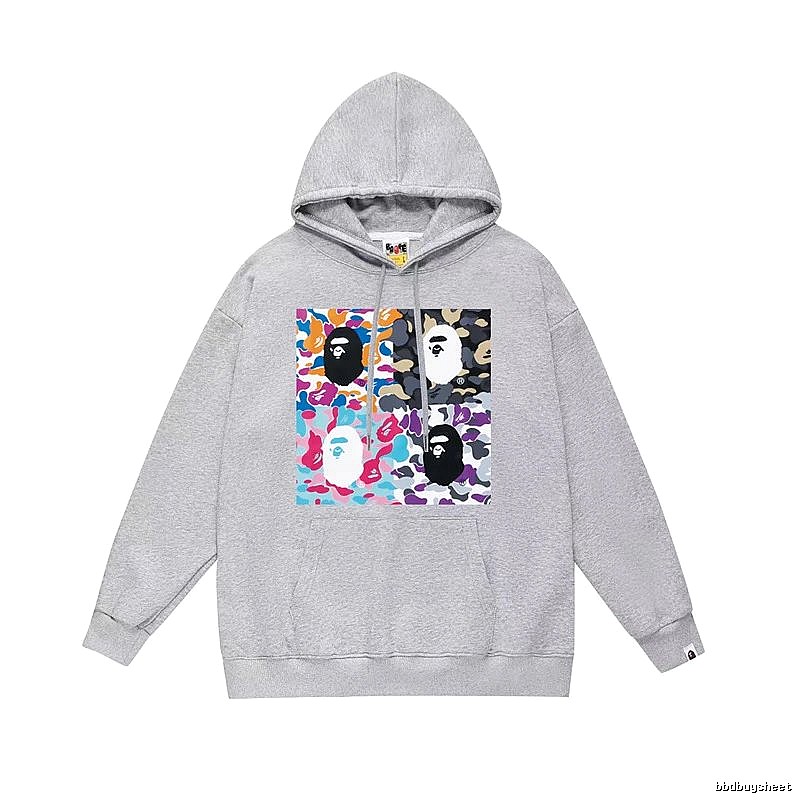 Bape Ape Camo Wind Grey Hoodie
