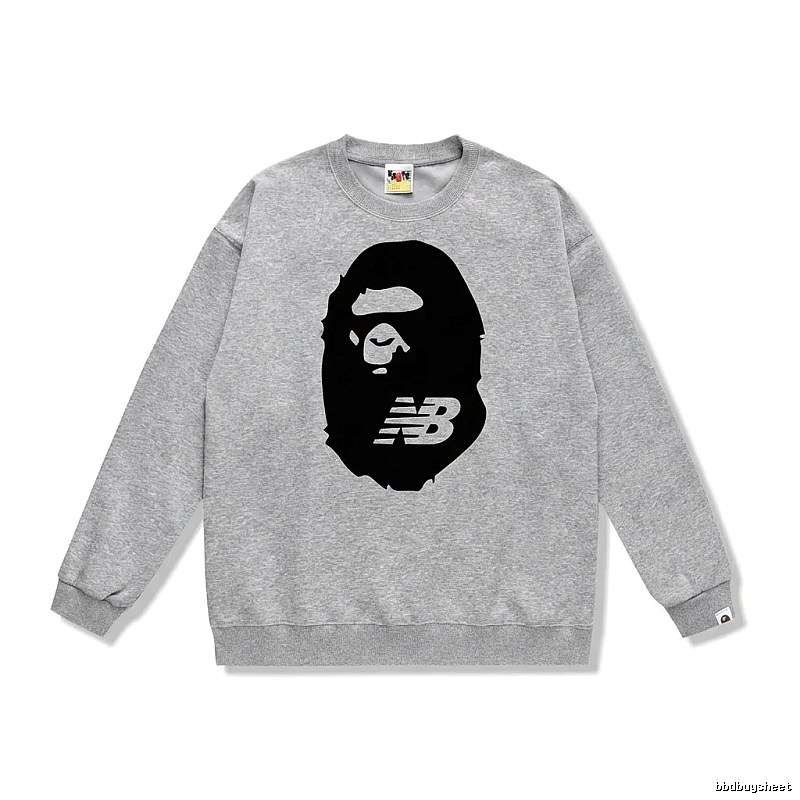 Bape Ape Head Grey Sweatshirt