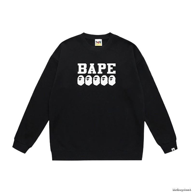 BAPE Ape Head Simple Black Sweatshirt