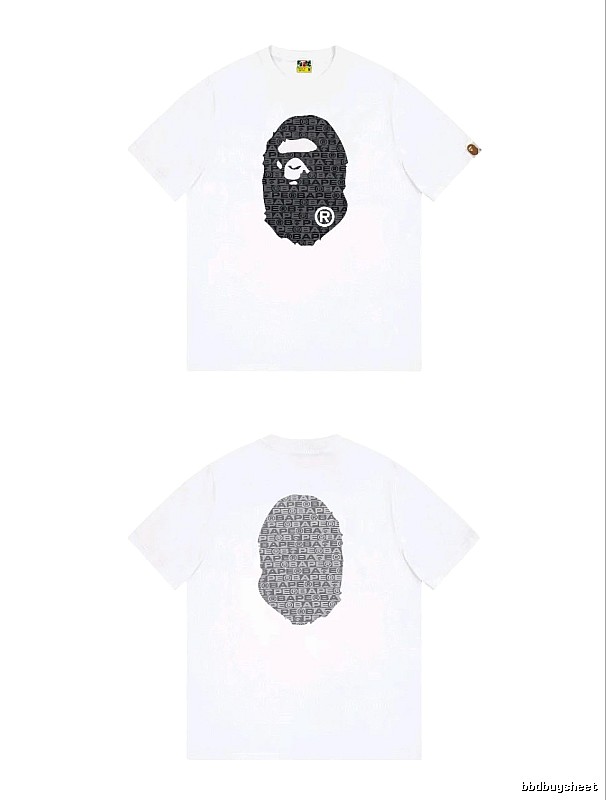 Bape Ape Head Simple White T-shirt