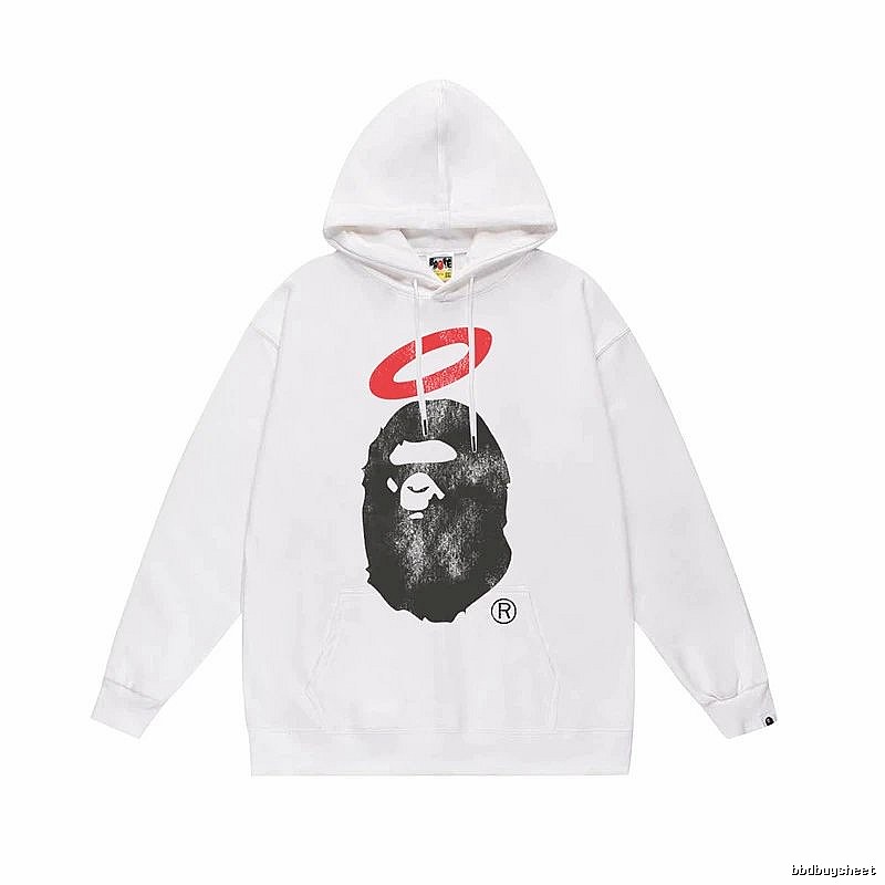 Bape Ape Head Trendy Cool Style White Sweatshirt