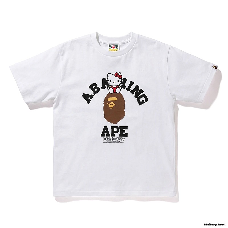 Bape Co-branded Cartoon White T-shirt