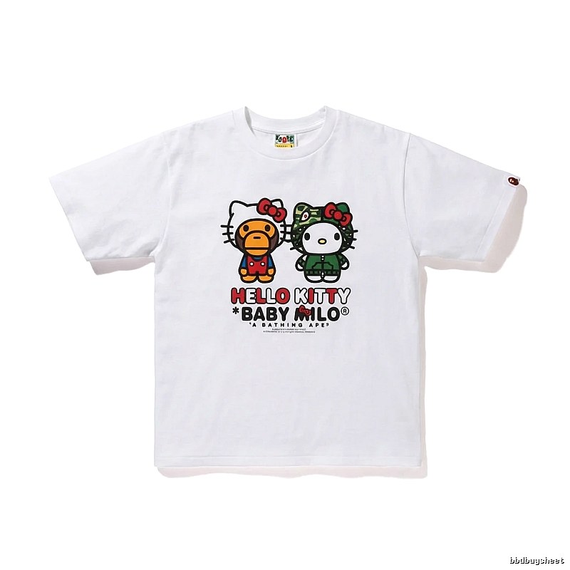 Bape Co-branded Cartoon White T-shirt