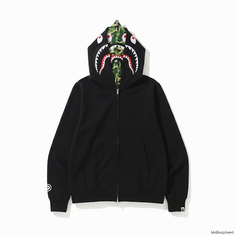 Bape Shark Camouflage Style Black Sweatshirt