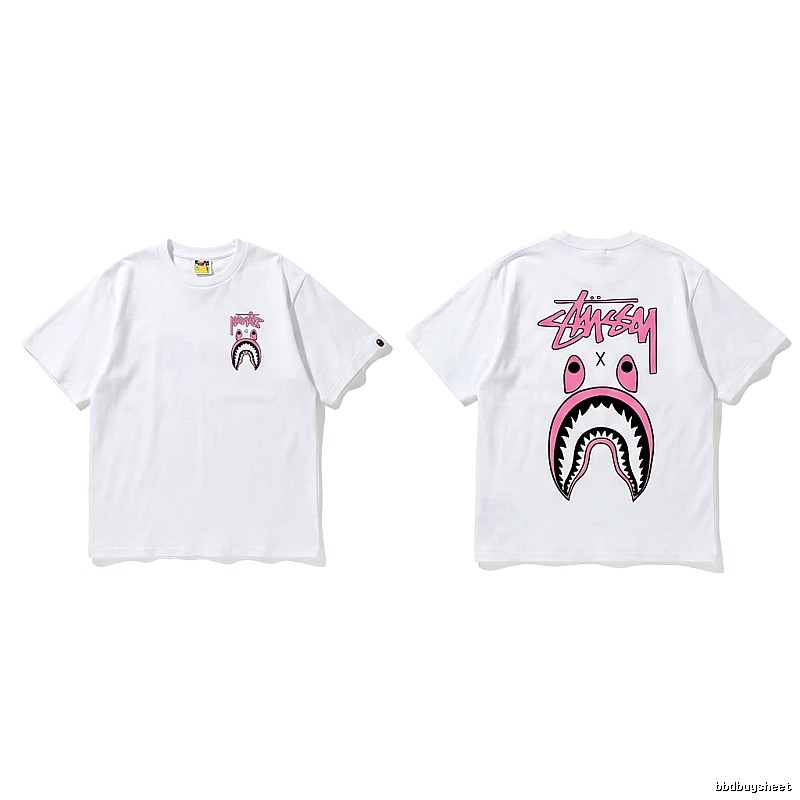Bape Shark Co-branded White T-shirt