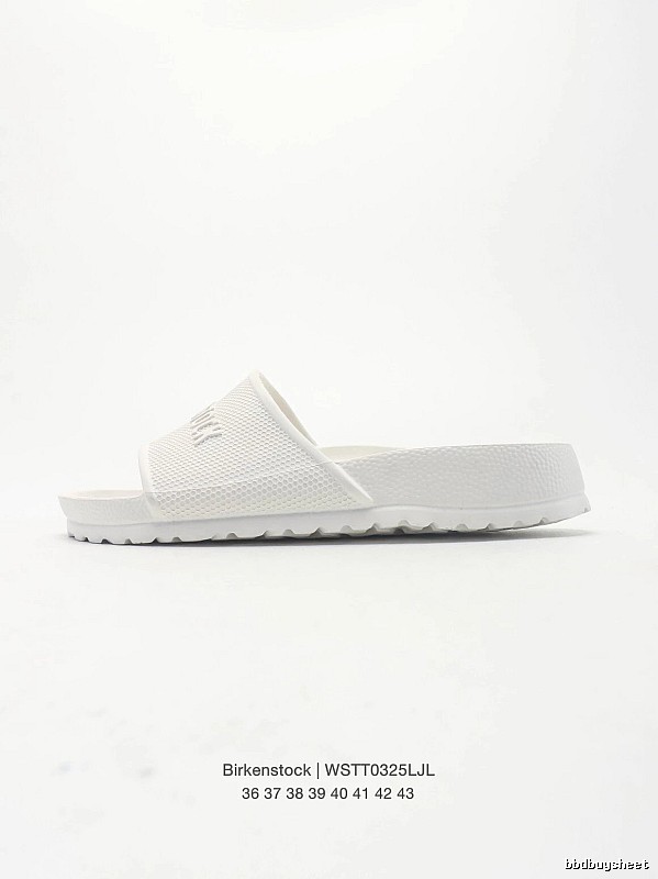 Birkenstock Minimalist Casual Style White Slide Sandals