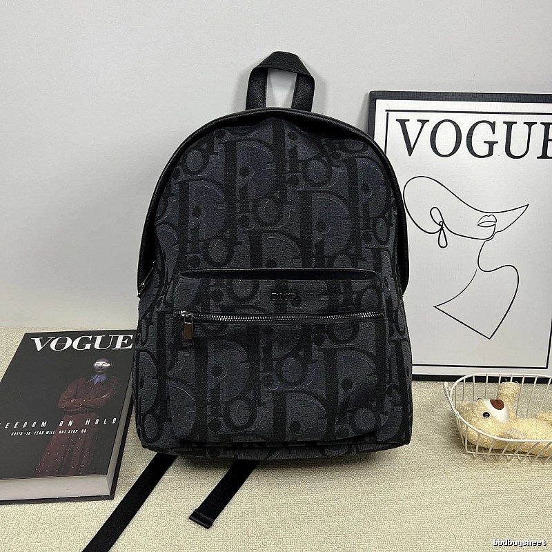 Black Dior Monogram Backpack Dior Backpack for Streetwear Looks