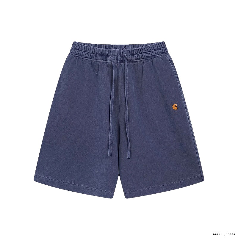Carhartt Classic Embroidered Workwear Style Navy Blue Shorts