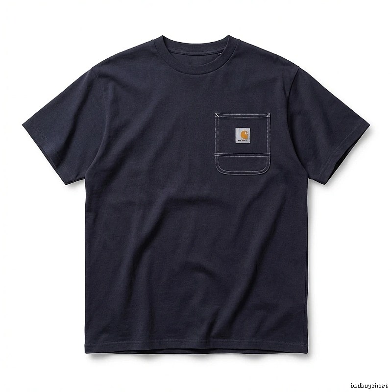 Carhartt minimalist style navy blue T-shirt